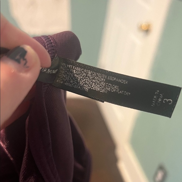 torrid Velvet Purple Sleepwear Set Top 3X, Bottoms 2X - Picture 3 of 4